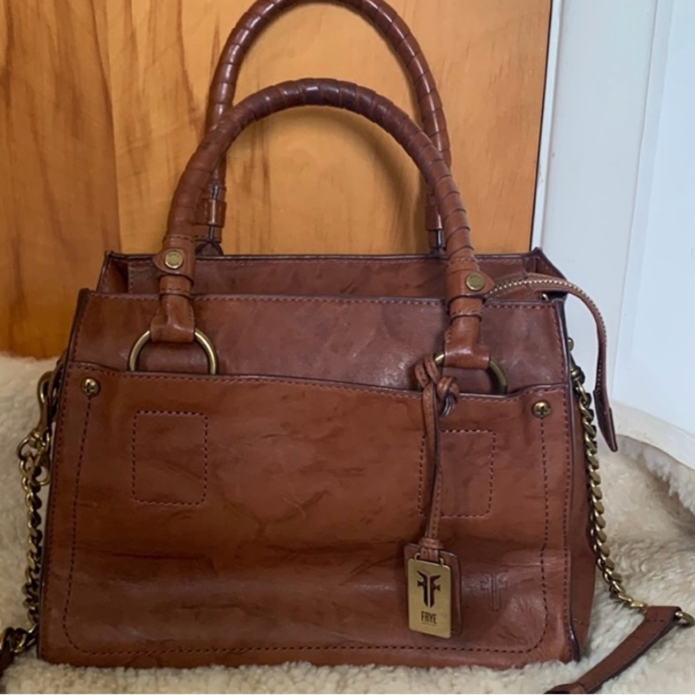 NWOT - FRYE Leather Satchel Handbag